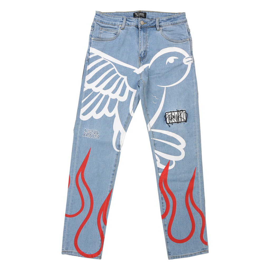 F*ck The World Denim (Blue)