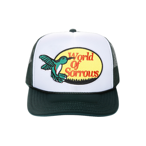 World of Sorrows Bass Hat (White/Green)