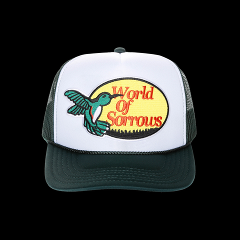 World of Sorrows Bass Hat (White/Green)