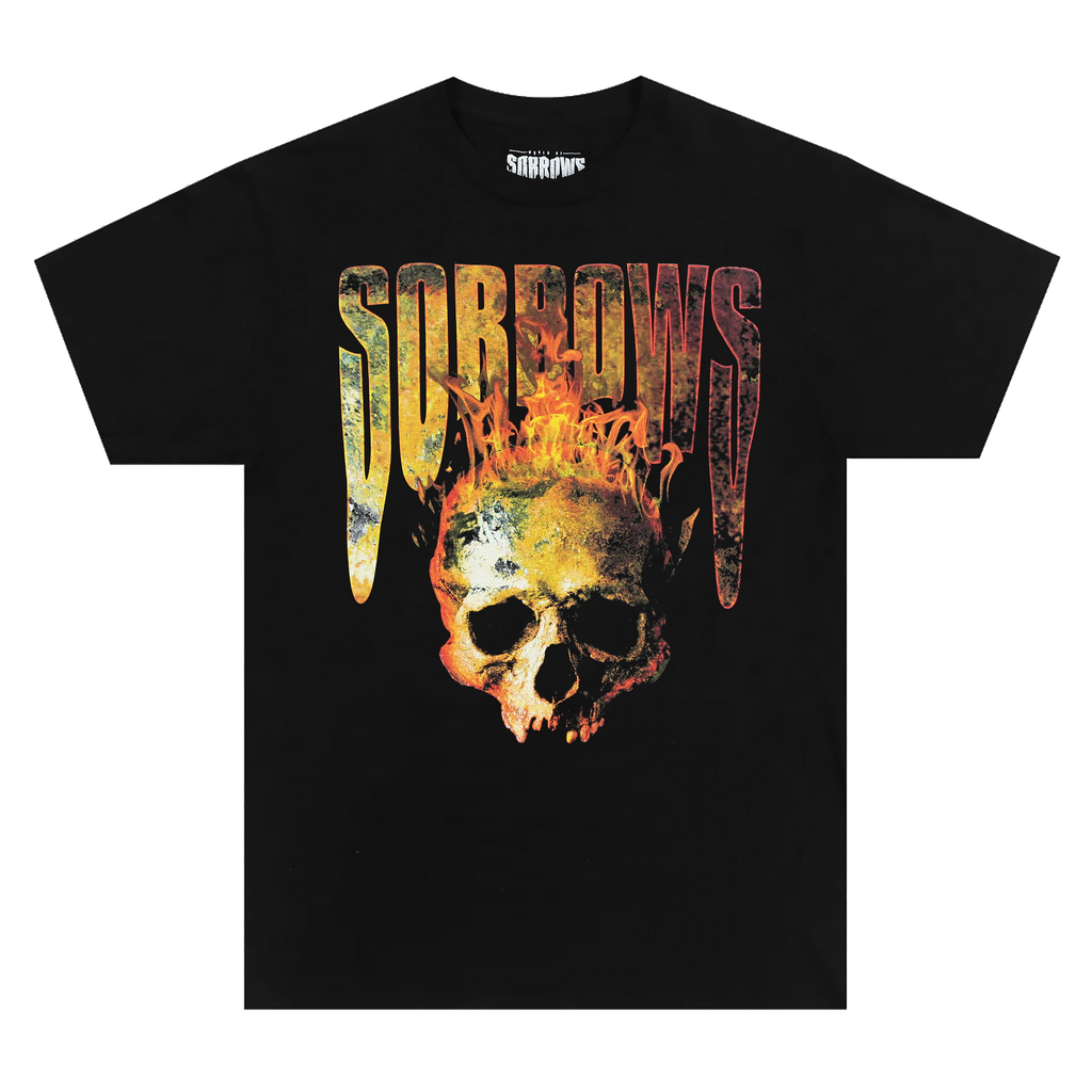 Flaming Skull Tee (Black)