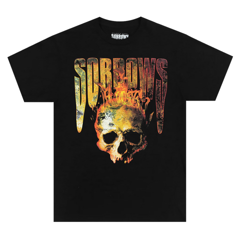 Flaming Skull Tee (Black)