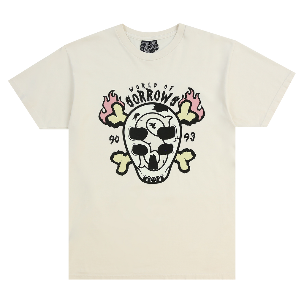 Skull 90 93 Tee (Cream)