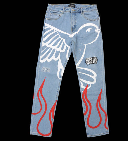 F*ck The World Denim (Blue)