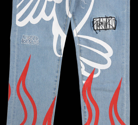 F*ck The World Denim (Blue)